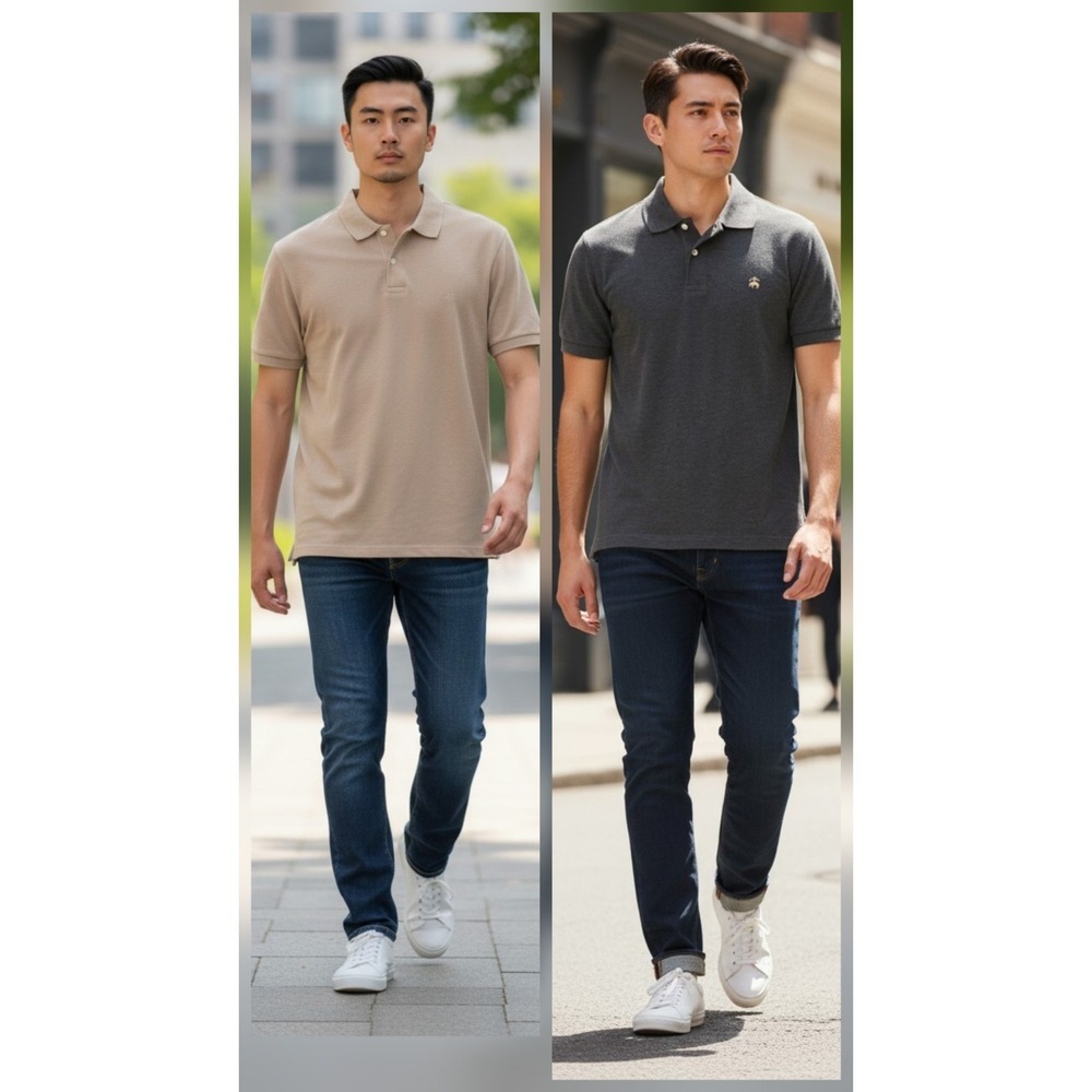 2 Brooks Brothers 1818 Original Polo Golf Shirts Mens size XL‎ Casual Lot